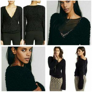 Free People Marshmallow Surplice Pullover M